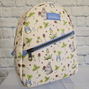 Loungefly Totoro My Neighbor Mini Backpack Floral Nature Studio Ghibli Bag New